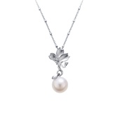 鑽石項鍊  櫻花Sakura系列 珍珠及鑽石項鍊
