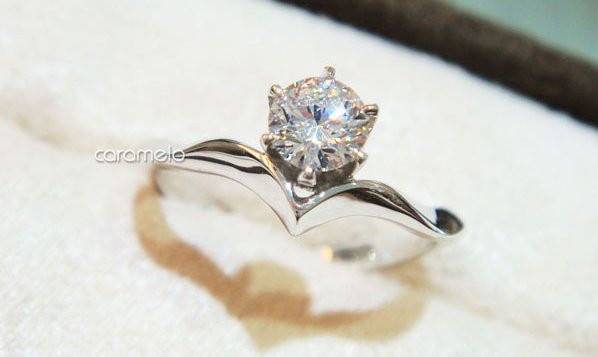 幸福新娘手工鑽石戒指 - Ms.康