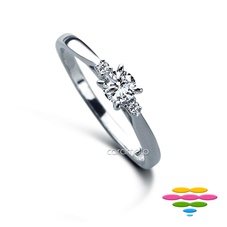 GIA 30分D/VS2鑽戒 幸褔新娘系列