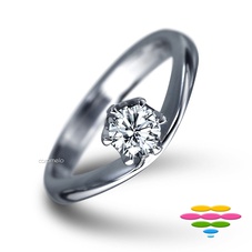 GIA 30分D/VS2鑽戒 六爪鑽戒  Tender系列
