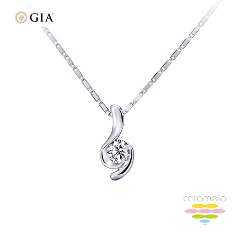 GIA 30分 F/VS2 鑽石項鍊