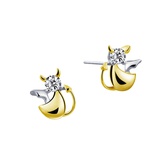 鑽石耳環  天使&惡魔Ⅰ系列 小惡魔鑽石耳環