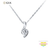GIA 30分 F/VS2 鑽石項鍊